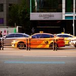 A Kakao T taxi on a Seoul street, one of the licensed taxis you can book through the Kakao T app