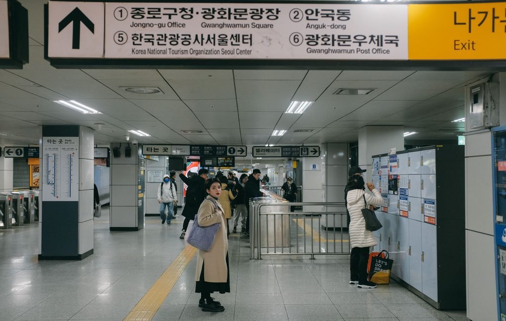 Seoul subway exit signs used by Naver Map for foreigners