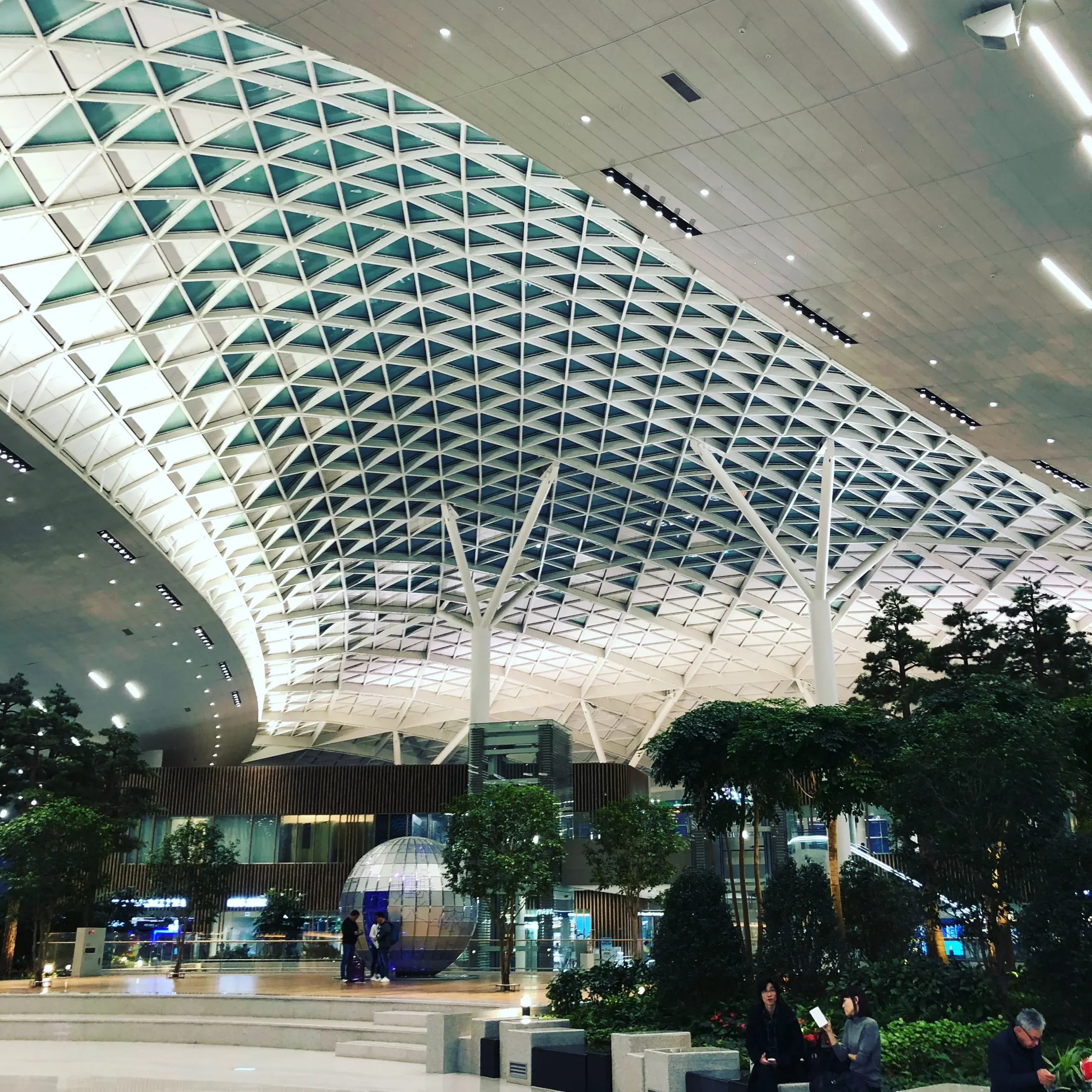 Arrivals hall at Incheon International Airport in South Korea