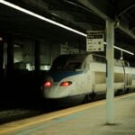 KTX high-speed train at a platform, how to book KTX as a foreigner